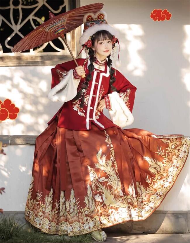 素羽華裳:明制方領披襖+馬面裙.jpeg 素羽華裳:明制方領披襖+馬面裙.jpeg